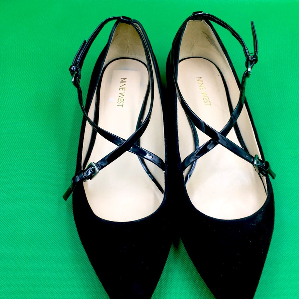 Nine West Cross Strap flats